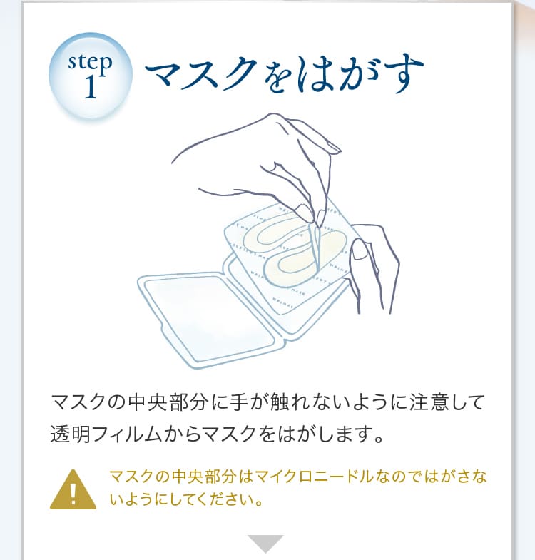 マスクをはがす